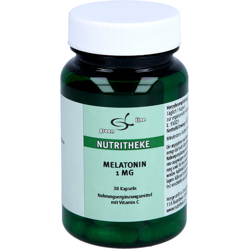 Green Line Nutritheke Melatonin 1 mg Kapseln, 30 St. Kapseln