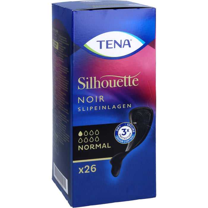 TENA Silhouette Normal Noir Inkontinenz Slipeinlage, 26 St. Einlagen