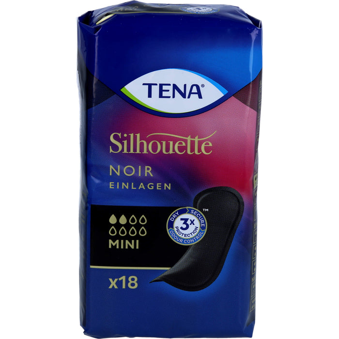 TENA Silhouette Mini Noir Inkontinenzeinlagen, 18 St. Einlagen
