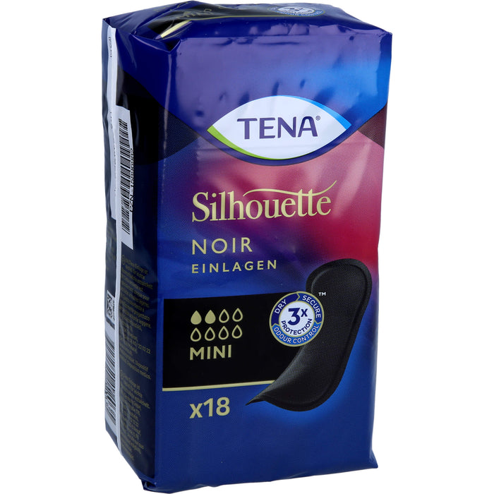 TENA Silhouette Mini Noir Inkontinenzeinlagen, 18 St. Einlagen