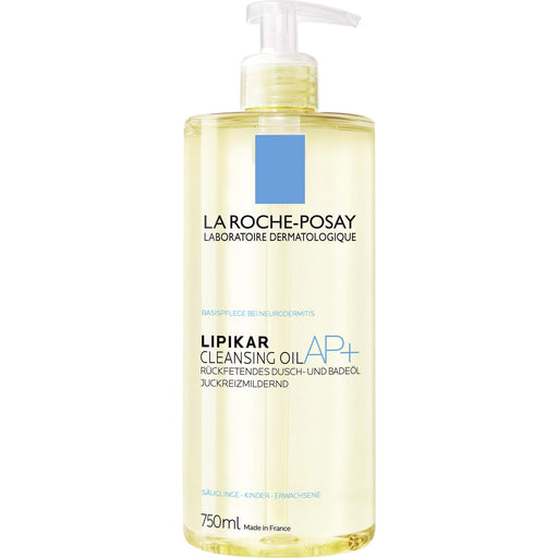 La Roche-Posay Lipikar AP+ rückfettendes Dusch- und Badeöl, 750 ml Lösung