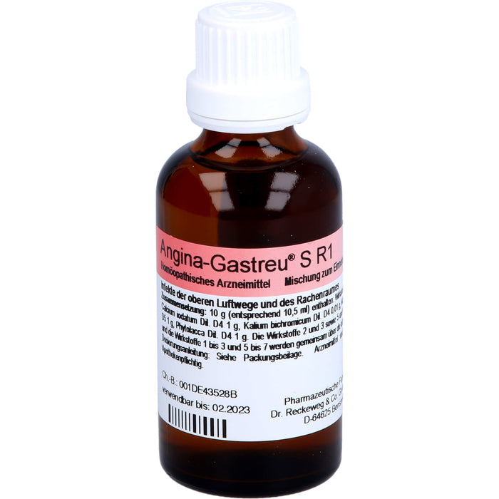 Dr. Reckeweg Angina-Gastreu S R1 Tropfen, 50 ml Lösung