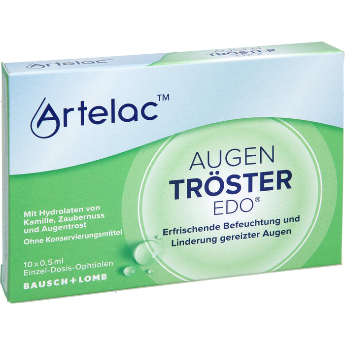 Artelac Augentröster EDO Befeuchtung und Linderung gereizter Augen, 10 St. Einzeldosisbehältnisse
