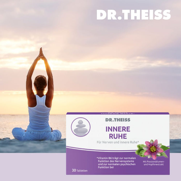 DR.THEISS Innere Ruhe Tabletten trägt zur normalen Funktion des Nervensystems bei, 30 St. Tabletten