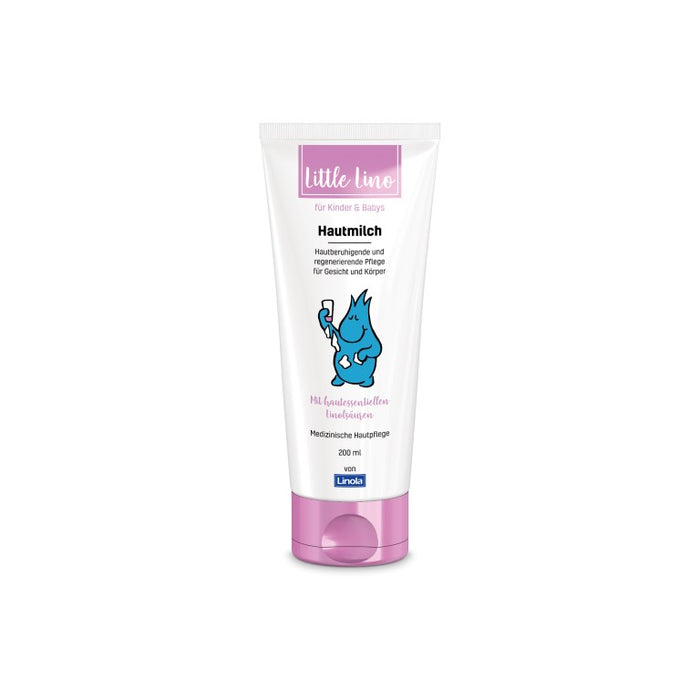 Little Lino für Kinder & Babys Hautmilch für Gesicht und Körper, 200 ml Lotion