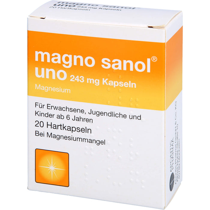 Magno Sanol uno 243 mg Kapseln, 20 St. Kapseln