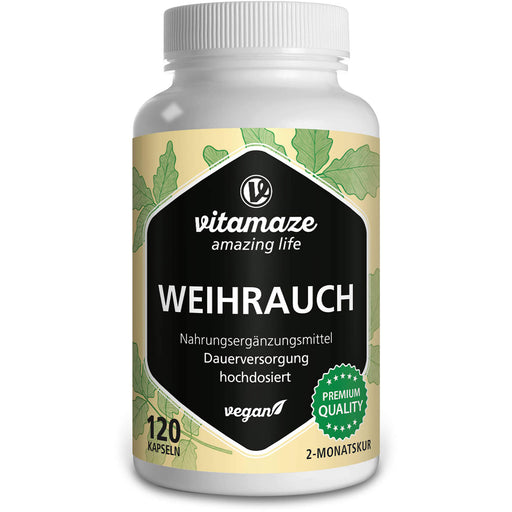 Vitamaze Weihrauch 900 mg hochdosiert vegane Kapseln, 120 St. Kapseln
