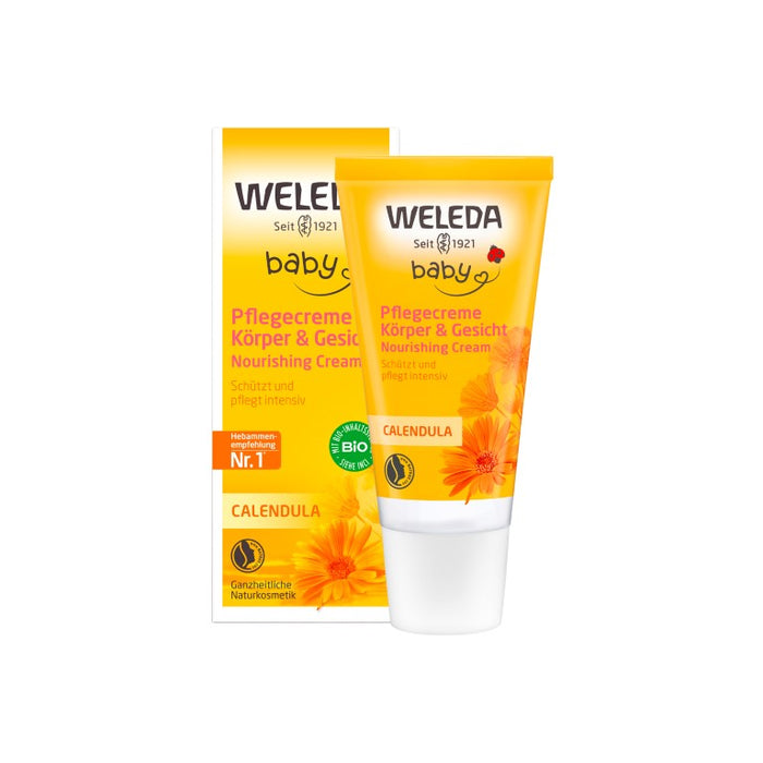 WELEDA Calendula Pflegecreme für Körper & Gesicht, 30 ml Creme