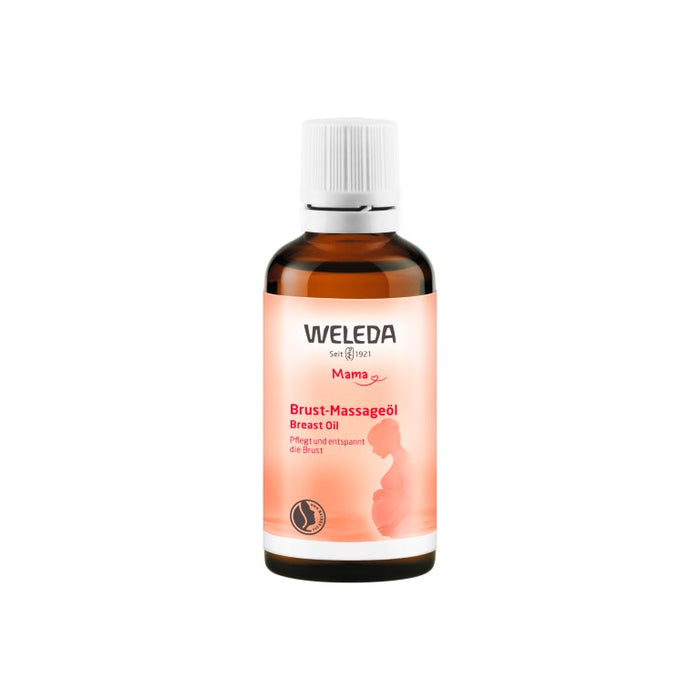 WELEDA Brust-Massageöl pflegt und entspannt die Brust, 50 ml Öl