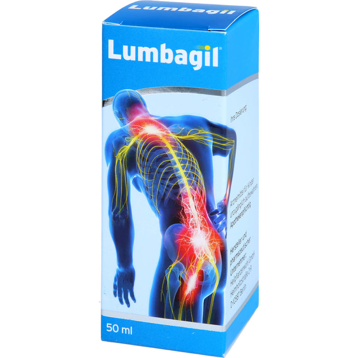 Lumbagil Tropfen bei Nervenschmerzen & Ischias, 50 ml Lösung