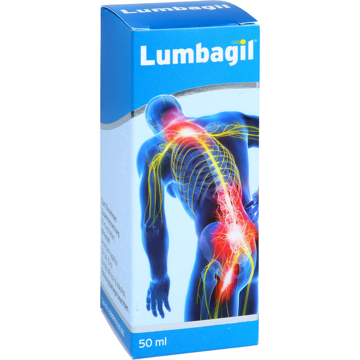 Lumbagil Tropfen bei Nervenschmerzen & Ischias, 50 ml Lösung