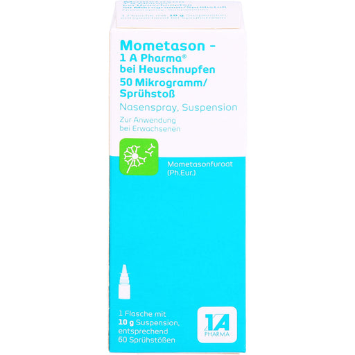 Mometason - 1 A Pharma bei Heuschnupfen 50 Mikrogramm/Sprühstoß Nasenspray, Suspension, 10 g Lösung