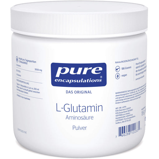 Pure Encapsulations L-Glutamin Pulver, 186 g Pulver
