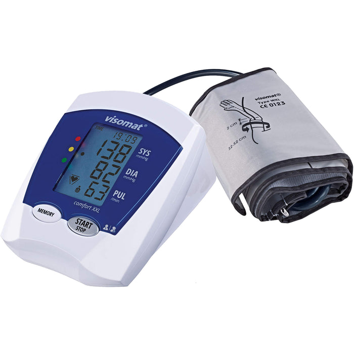 Visomat Comfort Blutdruckmessgerät XXL mit großer Manschette bis zu 52 cm Armumfang, 1 St. Blutdruckmessgerät