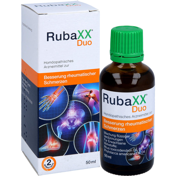 RubaXX Duo Mischung bei rheumatischen Beschwerden, 50 ml Lösung