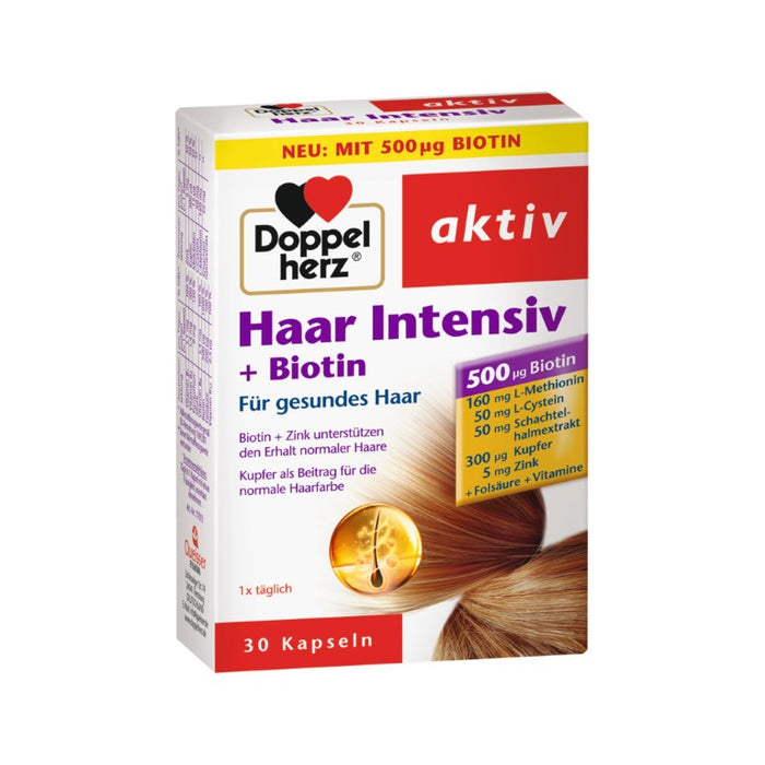 Doppelherz Haar Intensiv + Biotin Kapseln, 30 St. Kapseln