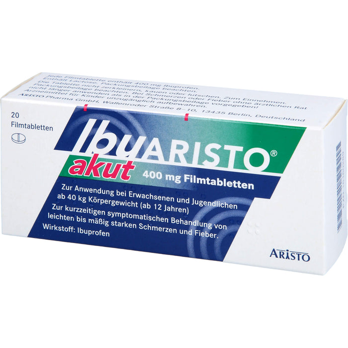 IbuARISTO akut 400 mg Filmtabletten, 20 St. Tabletten