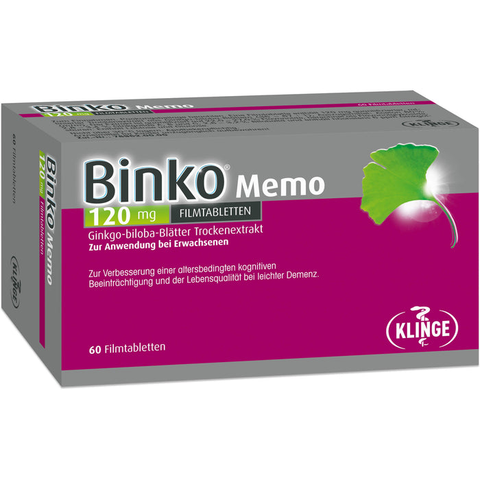 Binko Memo 120 Mg Filmtabl, 60 St FTA