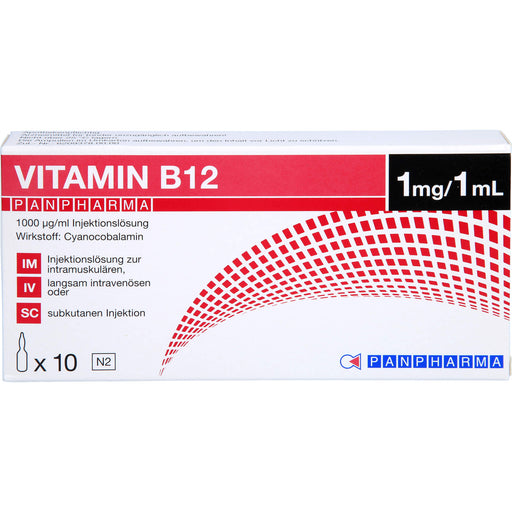 VITAMIN B12 PANPHARMA, 1000 µg/ml, Injektionslösung, 10 ml Lösung