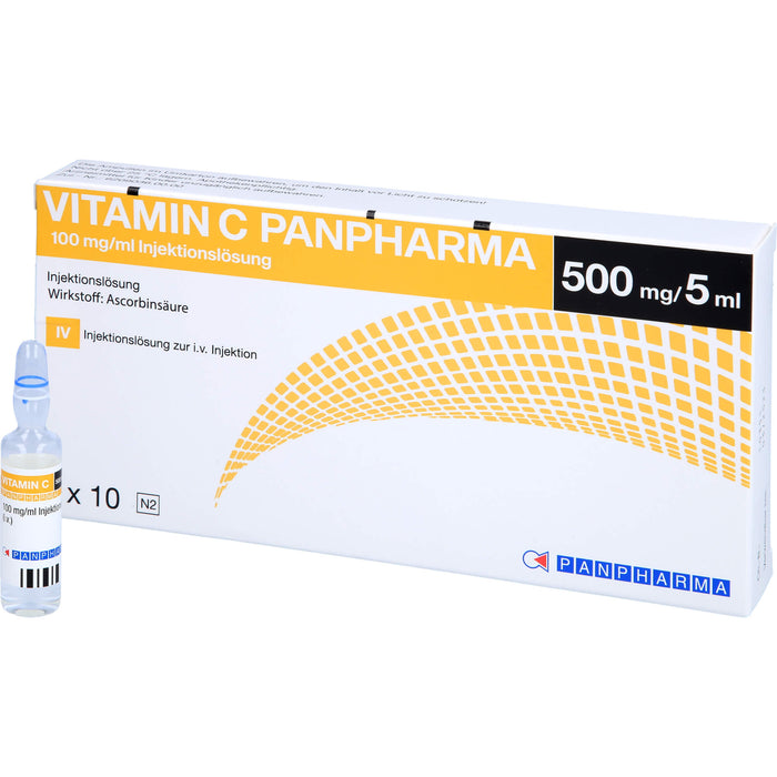 Vitamin C Panpharma 100 mg/ml Injektionslösung, 10 St. Ampullen