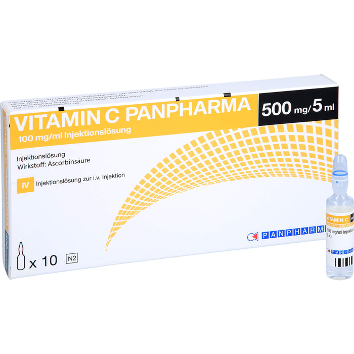 Vitamin C Panpharma 100 mg/ml Injektionslösung, 10 St. Ampullen