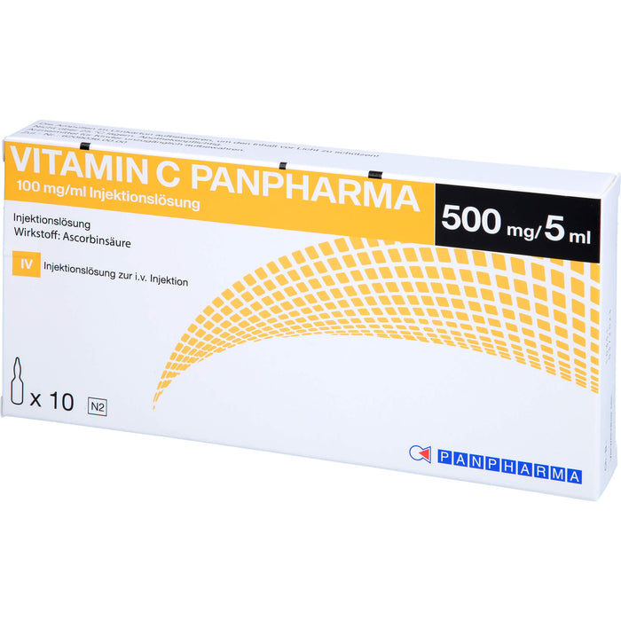 Vitamin C Panpharma 100 mg/ml Injektionslösung, 10 St. Ampullen