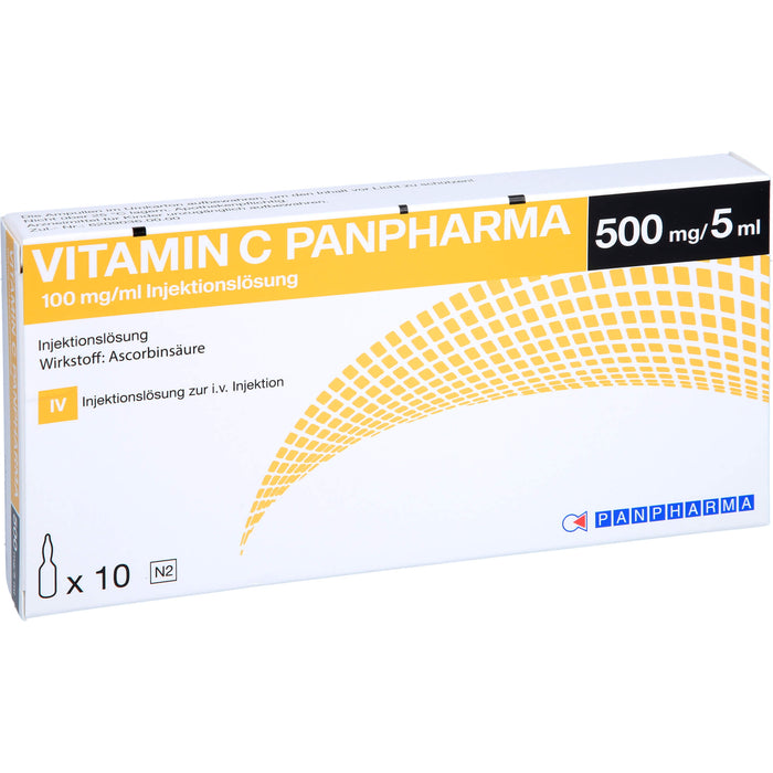 Vitamin C Panpharma 100 mg/ml Injektionslösung, 10 St. Ampullen