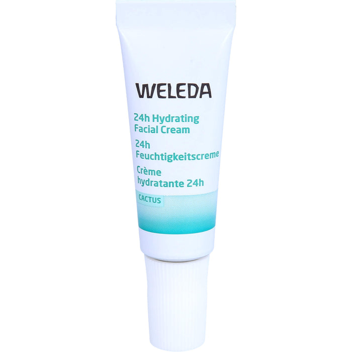 WELEDA 24h Feuchtigkeitscreme Feigenkaktus für normale und trockene Haut, 7 ml Creme