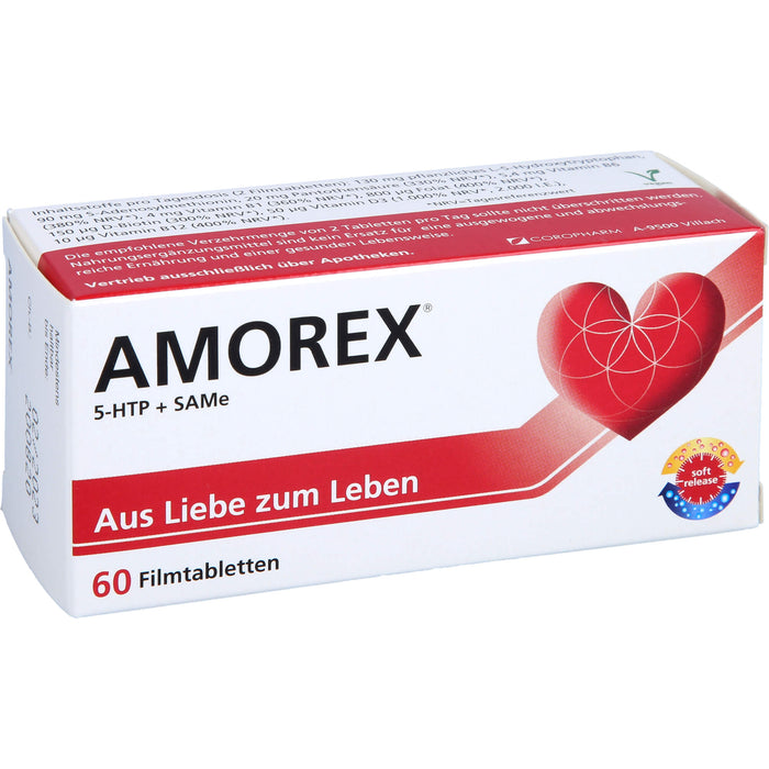 AMOREX 5-HTP und SAMe Filmtabletten aus Liebe zum Leben, 60 St. Tabletten