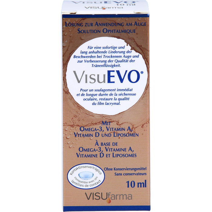 VisuEvo Lösung Augentropfen für trockene Augen, 10 ml Lösung