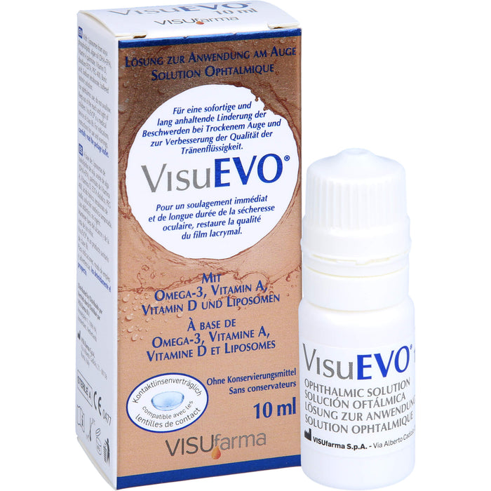 VisuEvo Lösung Augentropfen für trockene Augen, 10 ml Lösung
