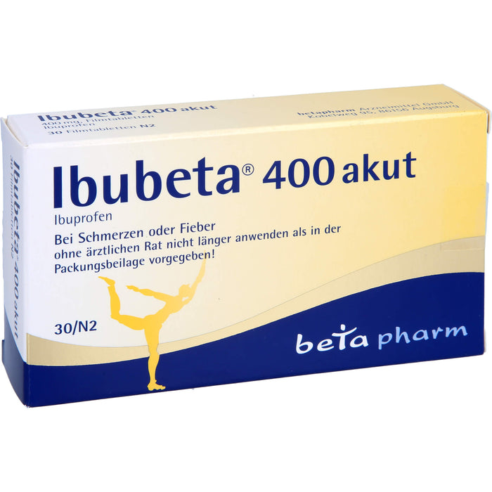 Ibubeta 400 akut Filmtabletten, 30 St. Tabletten