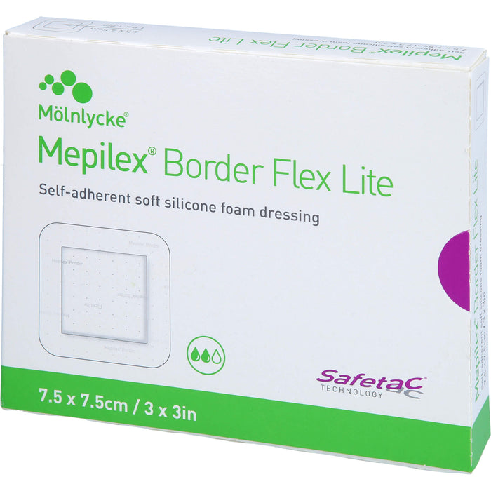 Mepilex Border Flex Lite Schaumverband 7,5 x 7,5 cm, 5 St. Verband