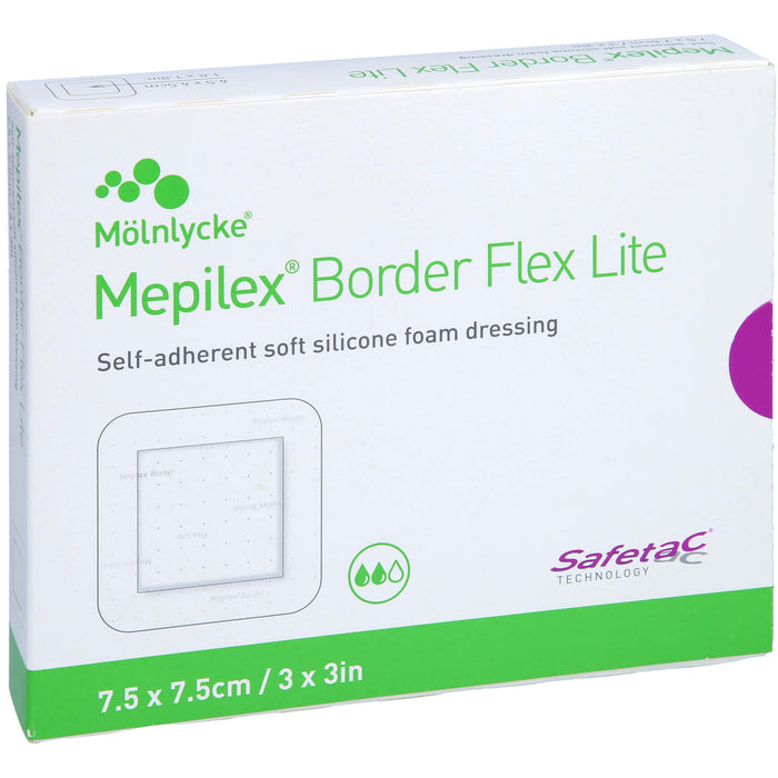 Mepilex Border Flex Lite Schaumverband 7,5 x 7,5 cm, 5 St. Verband