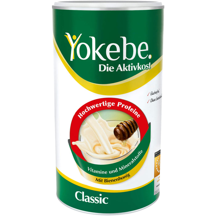 Yokebe Classic Pulver bei kalorienreduzierter Ernährung - mit allen wichtigen Vitalstoffen, 500 g Pulver