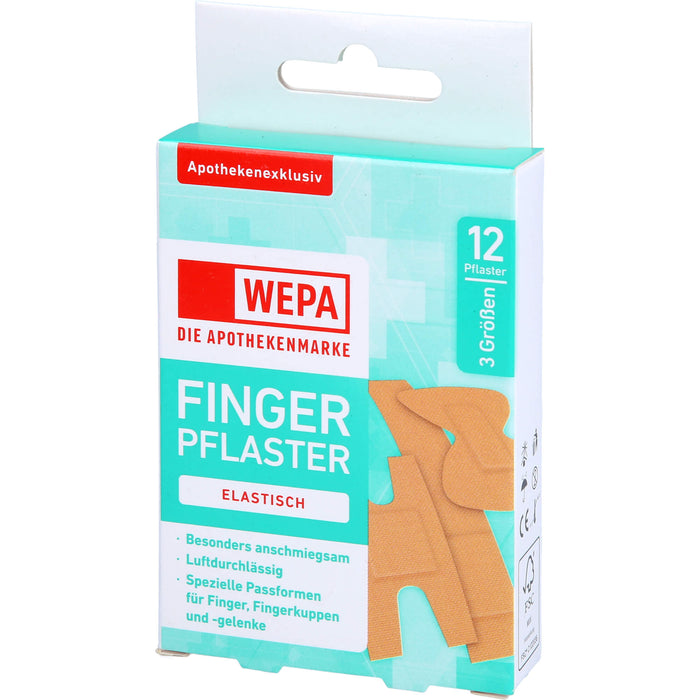 WEPA Fingerpflaster Mix 3 Größen, 12 St PFL