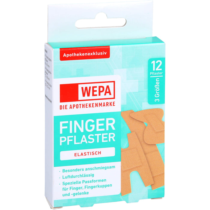 WEPA Fingerpflaster Mix 3 Größen, 12 St PFL