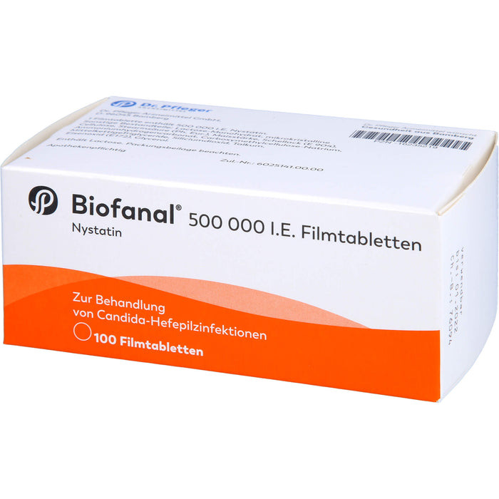Biofanal 500.000 I.E. Filmtabetten bei Candida-Hefepilzerkrankungen, 100 St. Tabletten