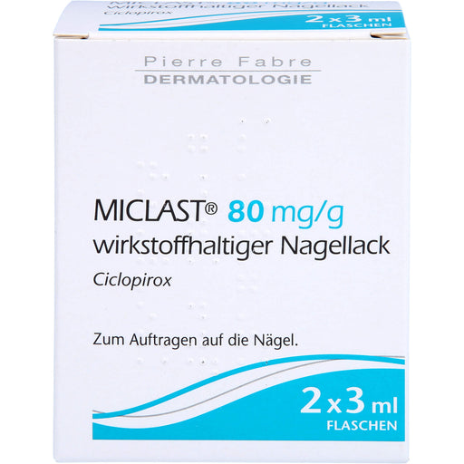 MICLAST 80 mg/g wirkstoffhaltiger Nagellack, 2X3 ml NAW