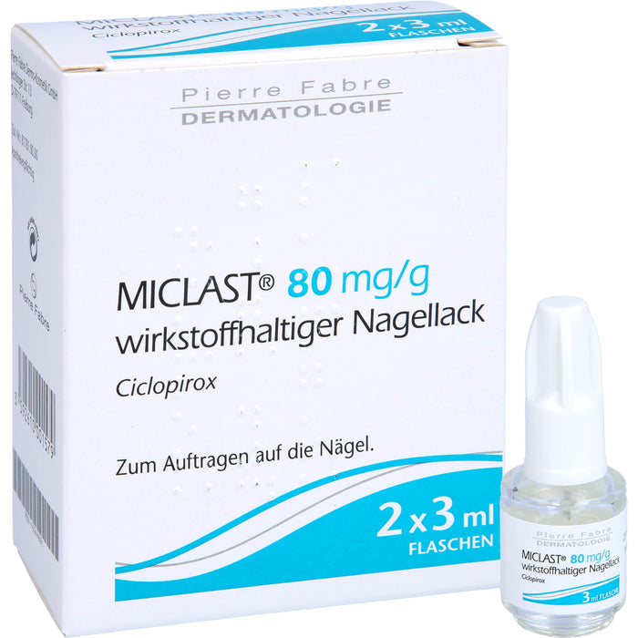 MICLAST® 80 mg/g wirkstoffhaltiger Nagellack, 2X3 ml NAW