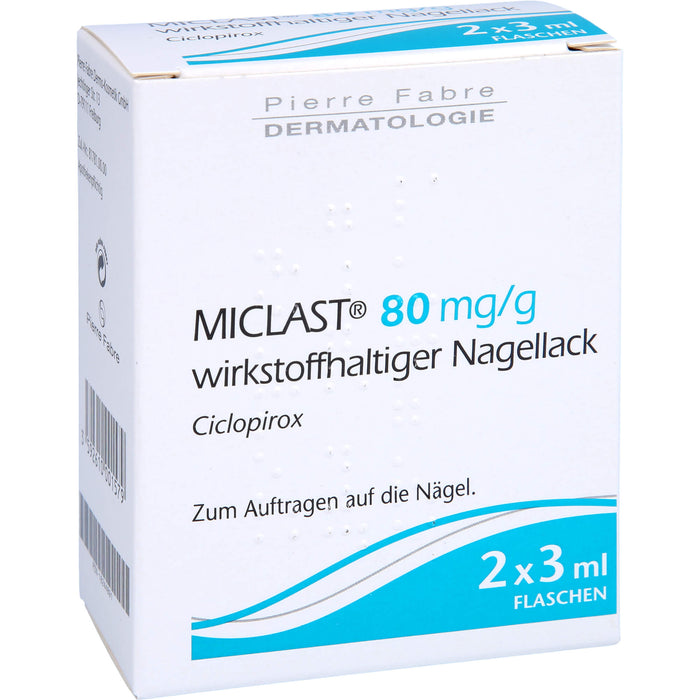 MICLAST® 80 mg/g wirkstoffhaltiger Nagellack, 2X3 ml NAW