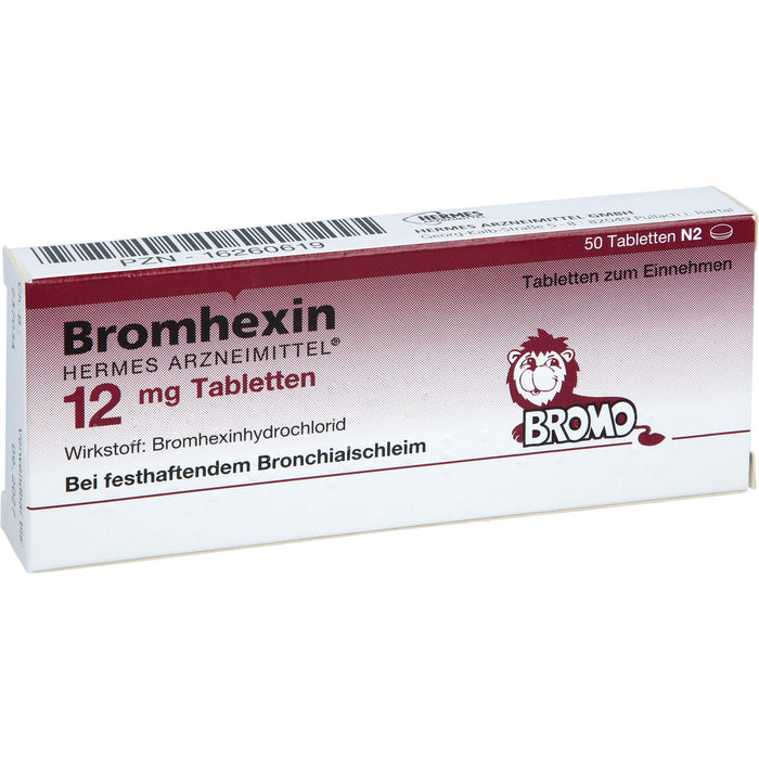 Bromhexin Hermes Arzneimittel® 12 mg Tabletten, 50 St. Tabletten