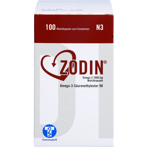 Zodin® Omega-3 1000 mg Weichkapseln, 100 St WKA