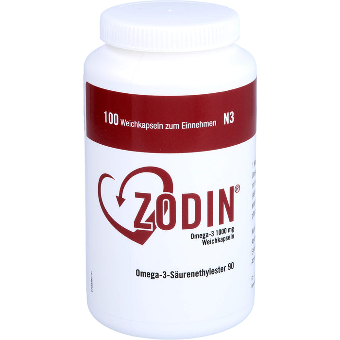 Zodin® Omega-3 1000 mg Weichkapseln, 100 St WKA