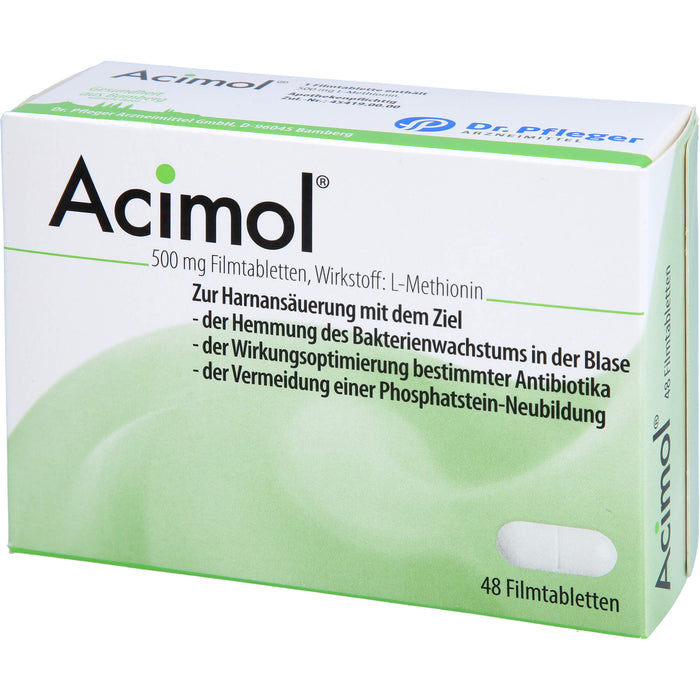 Acimol 500 mg Filmtabletten zur Harnansäuerung, 48 St. Tabletten