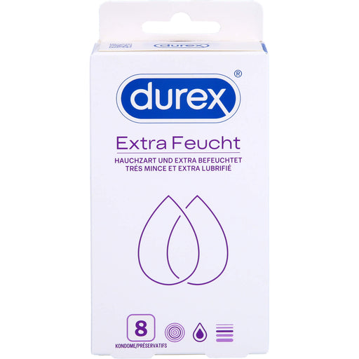 Durex Extra Feucht Kondome, 8 St. Kondome