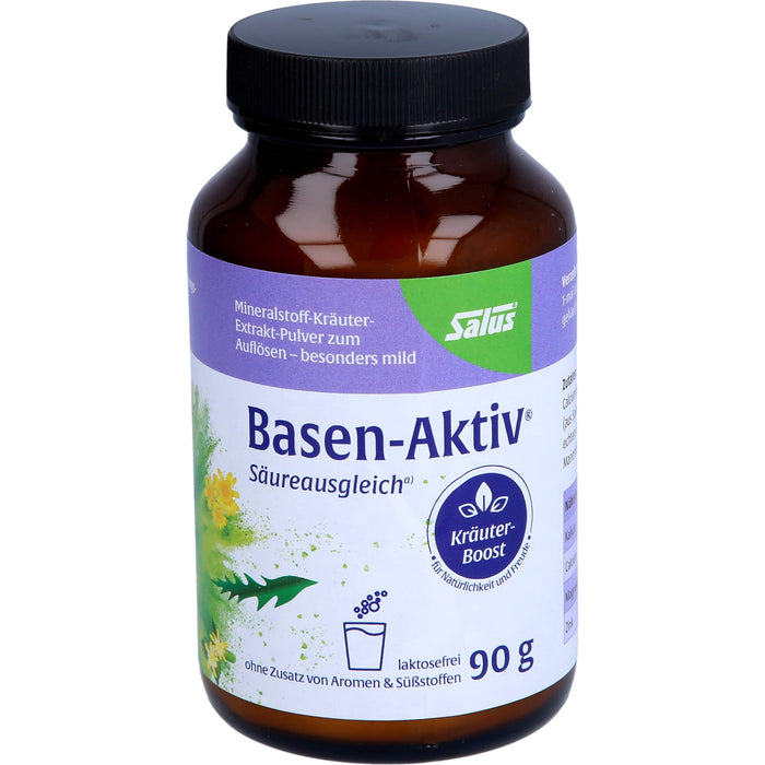 Salus Basen-Aktiv Mineralstoff-Kräuterextrakt-Pulver für Säureausgleich, Energie und Regeneration, 90 g Pulver
