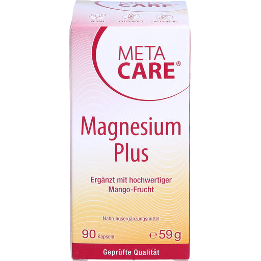 META CARE Magnesium Plus Kapseln zur Unterstützung der Muskeln, 90 St. Kapseln