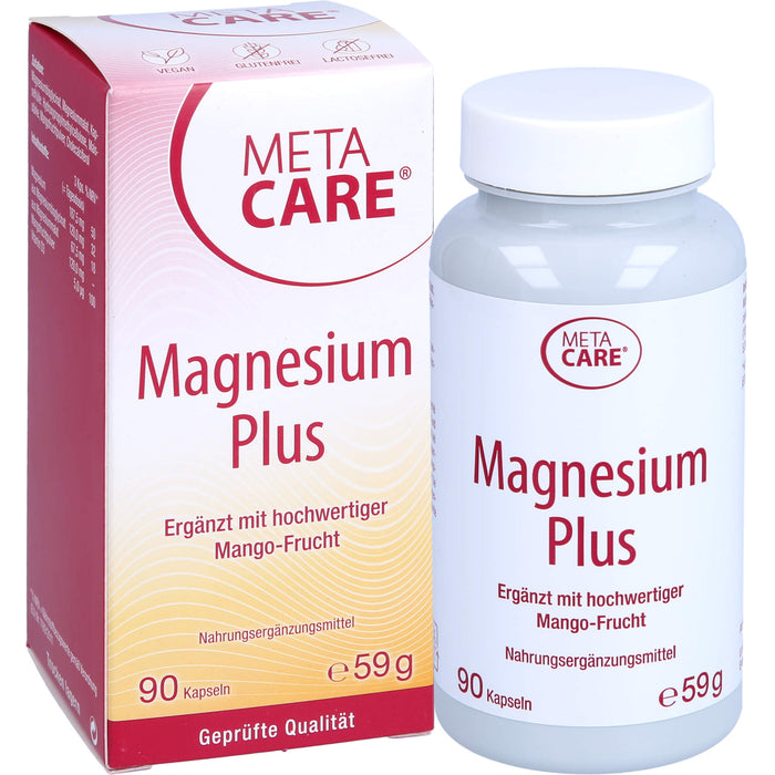 META CARE Magnesium Plus Kapseln zur Unterstützung der Muskeln, 90 St. Kapseln