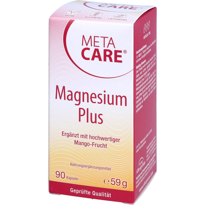 META CARE Magnesium Plus Kapseln zur Unterstützung der Muskeln, 90 St. Kapseln